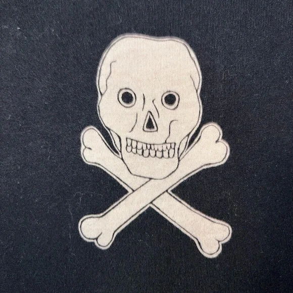 Bella Canvas Black Tee with Skull Design - Picture 3 of 4